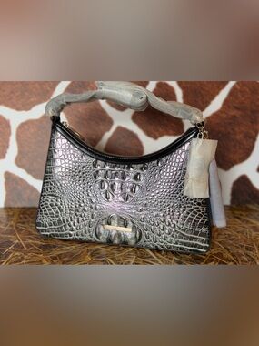 BRAHMIN NWT DUSK GLEAMING ESME SATCHEL ~ GENUINE LEATHER PRICE FIRM HTF